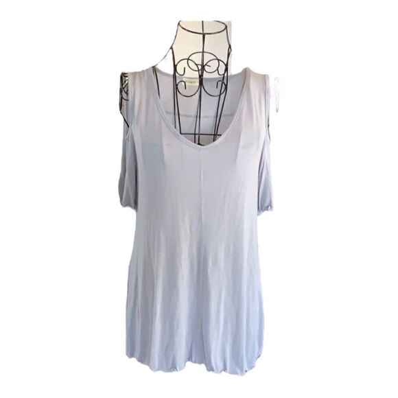 Ginger G Cold shoulder short sleeve top size M - Picture 1 of 6